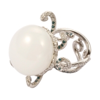 anello chantecler perla