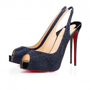 Louboutin open-toe-blu
