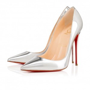 Louboutin pumps-silver-