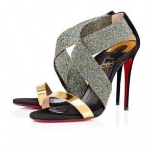 Louboutin sandali-laminati-