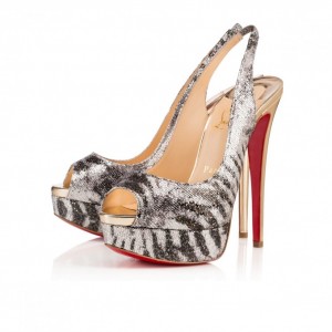 Louboutin slingback-con-tacco-alto
