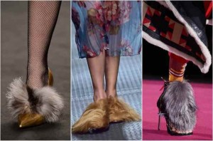 fur shoes