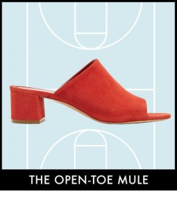Mule open toe