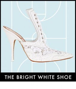bright white shoe